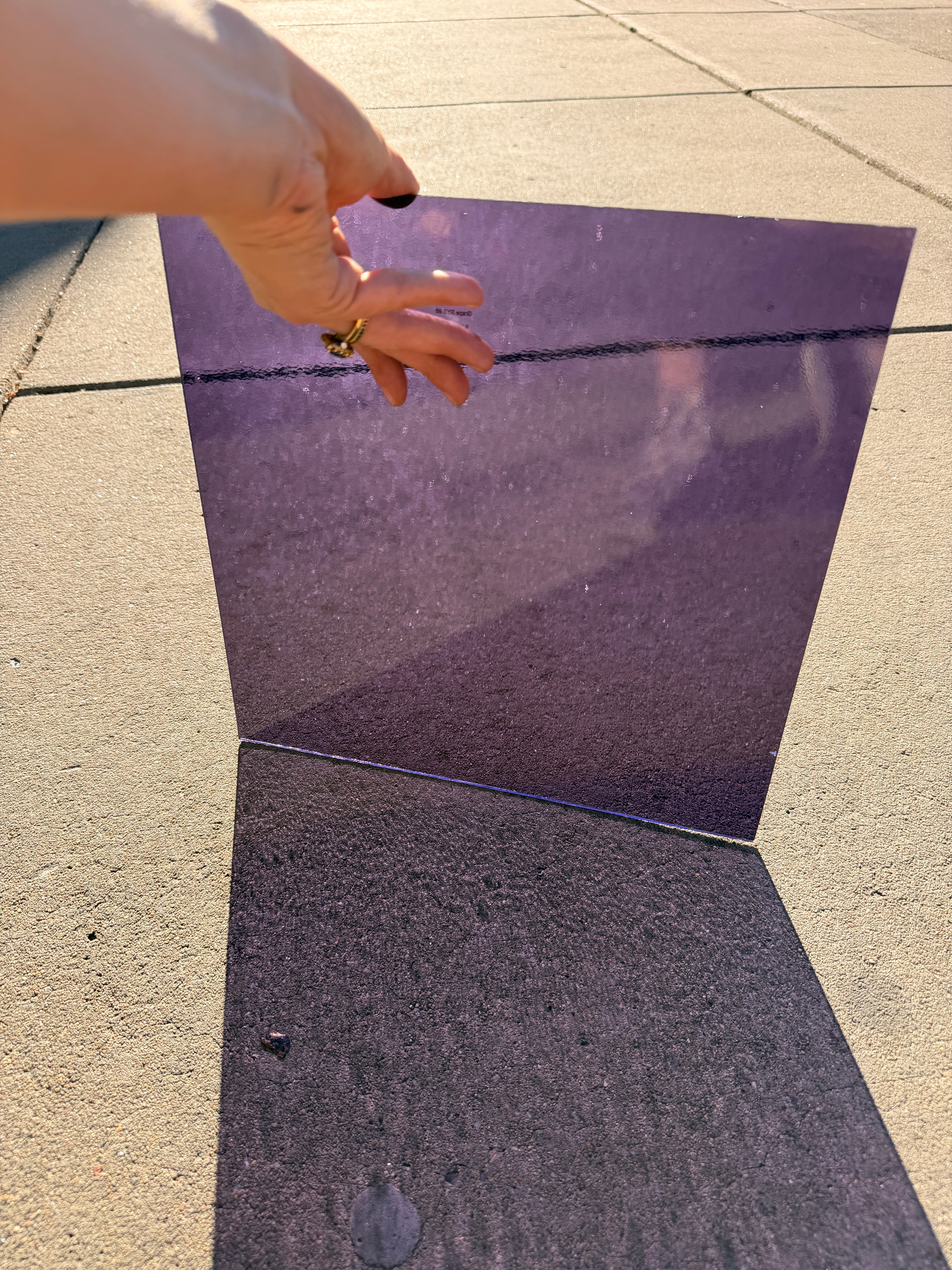 Grape Purple Transparent Oceanside Fusible 96 COE (OGT 543.2F) Sheet Glass Colorado Glassworks