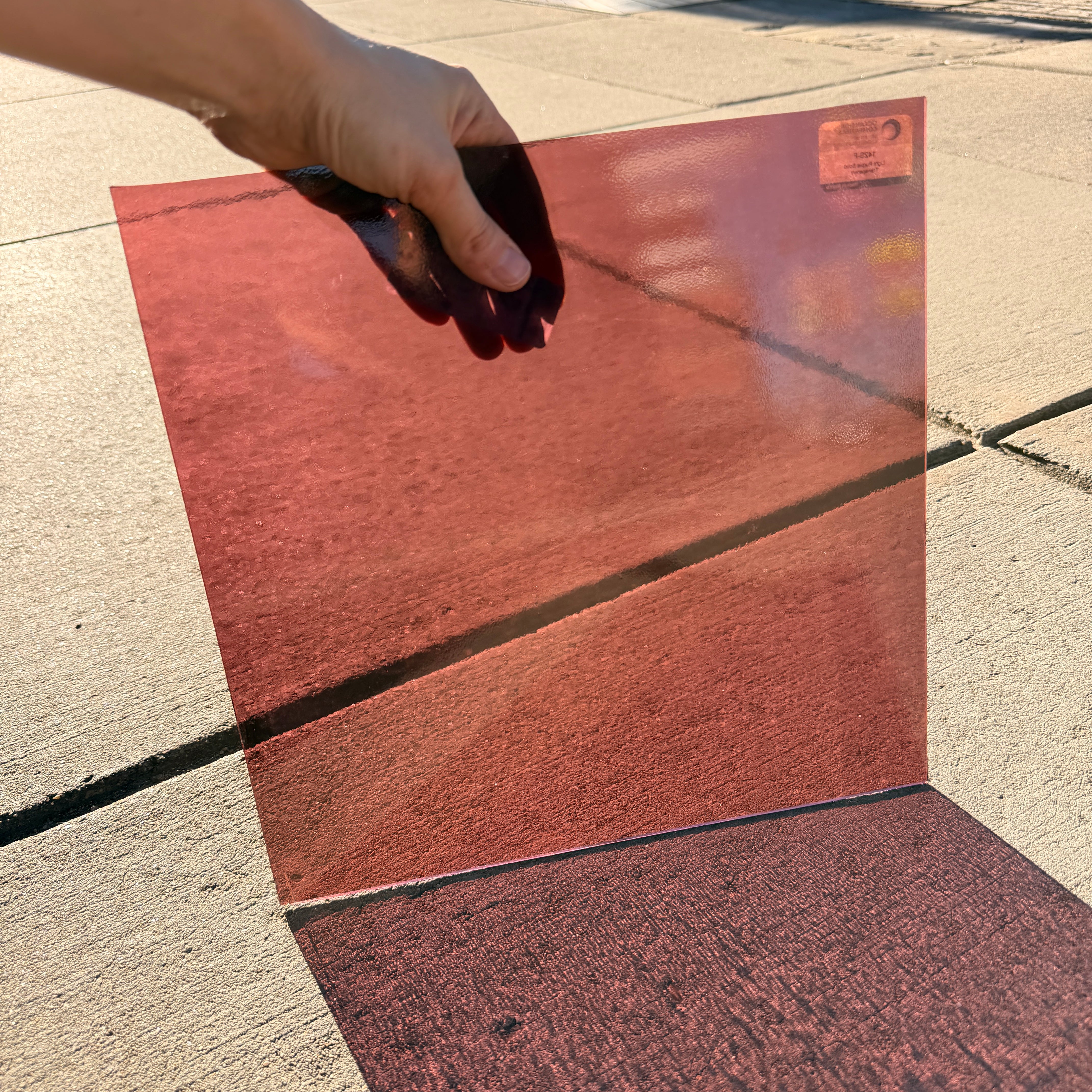 Light Purple Transparent Oceanside Fusible 96 COE (OGT 142F) Sheet Glass Colorado Glassworks