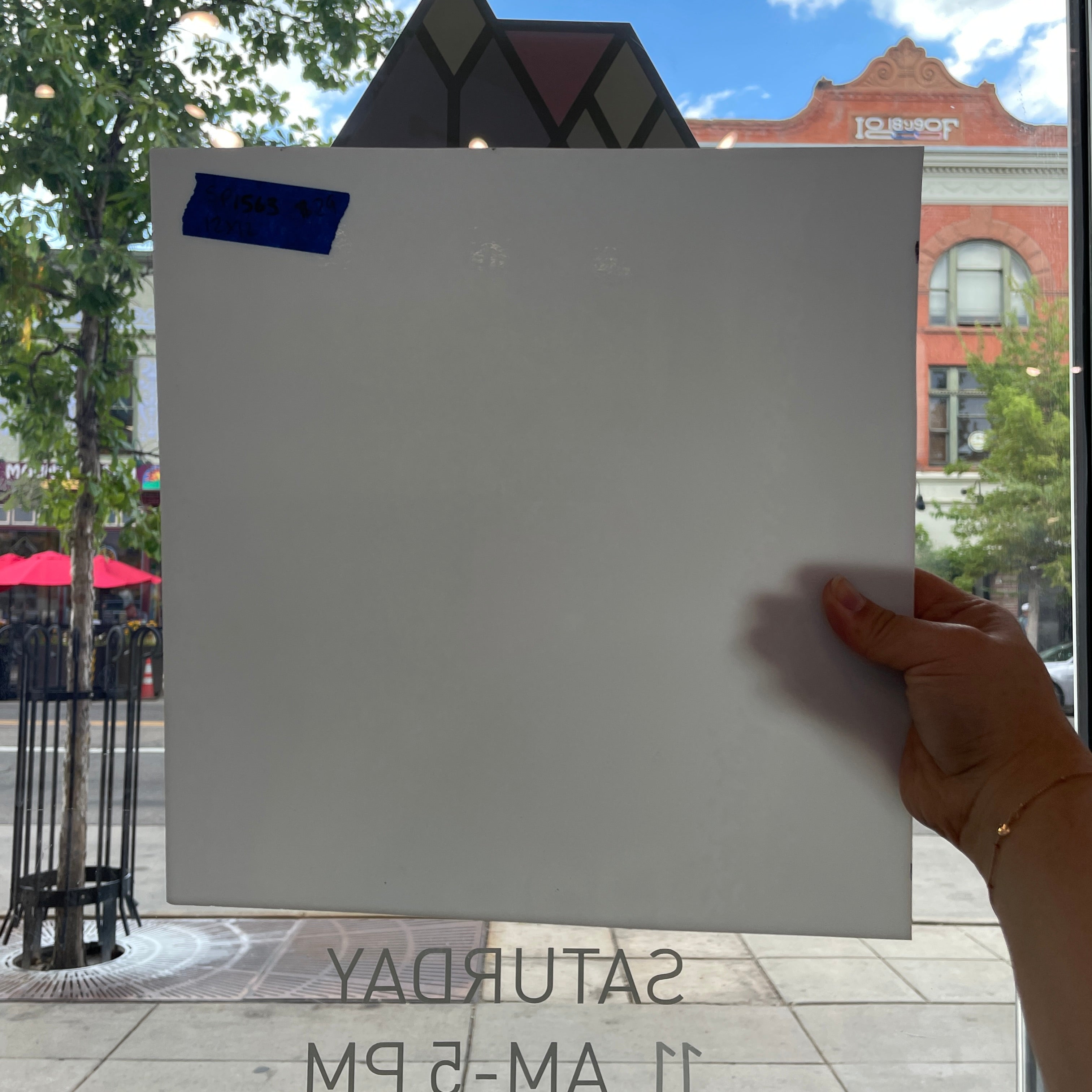 White Solid Spectrum Sheet Glass Colorado Glassworks