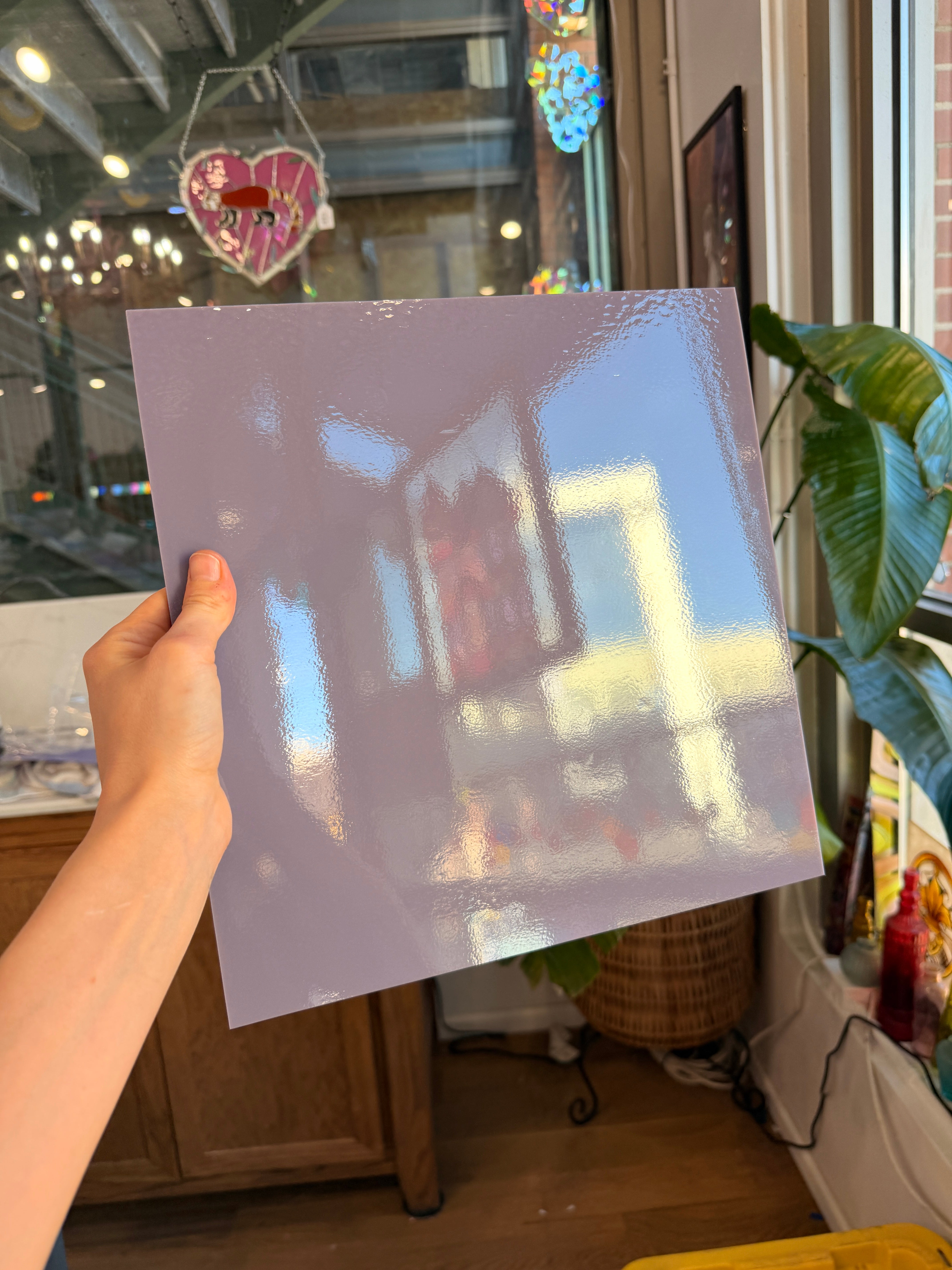 Lilac Opalescent Oceanside Fusible 96 COE (OGT 240.74F) Sheet Glass Colorado Glassworks