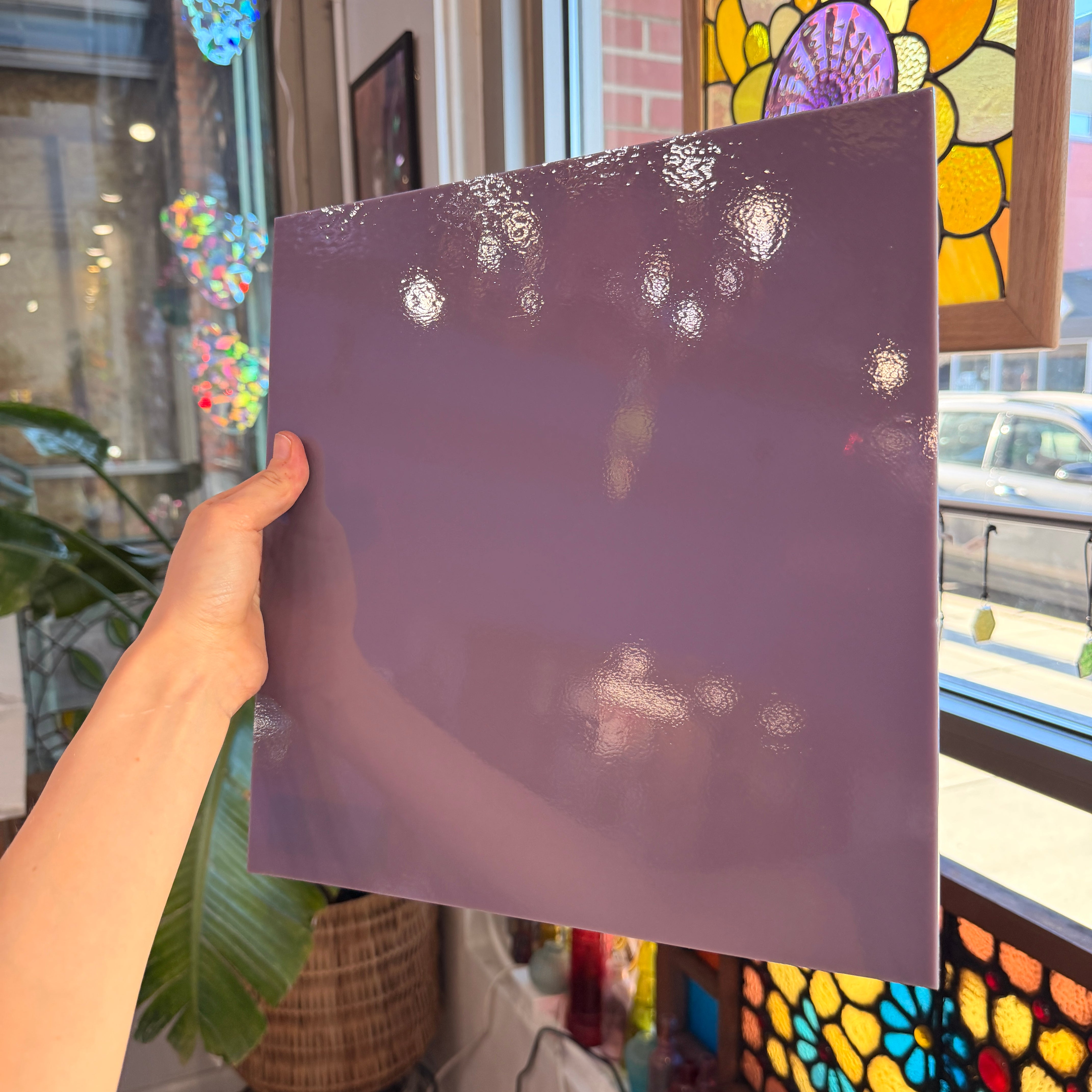 Lilac Opalescent Oceanside Fusible 96 COE (OGT 240.74F) Sheet Glass Colorado Glassworks