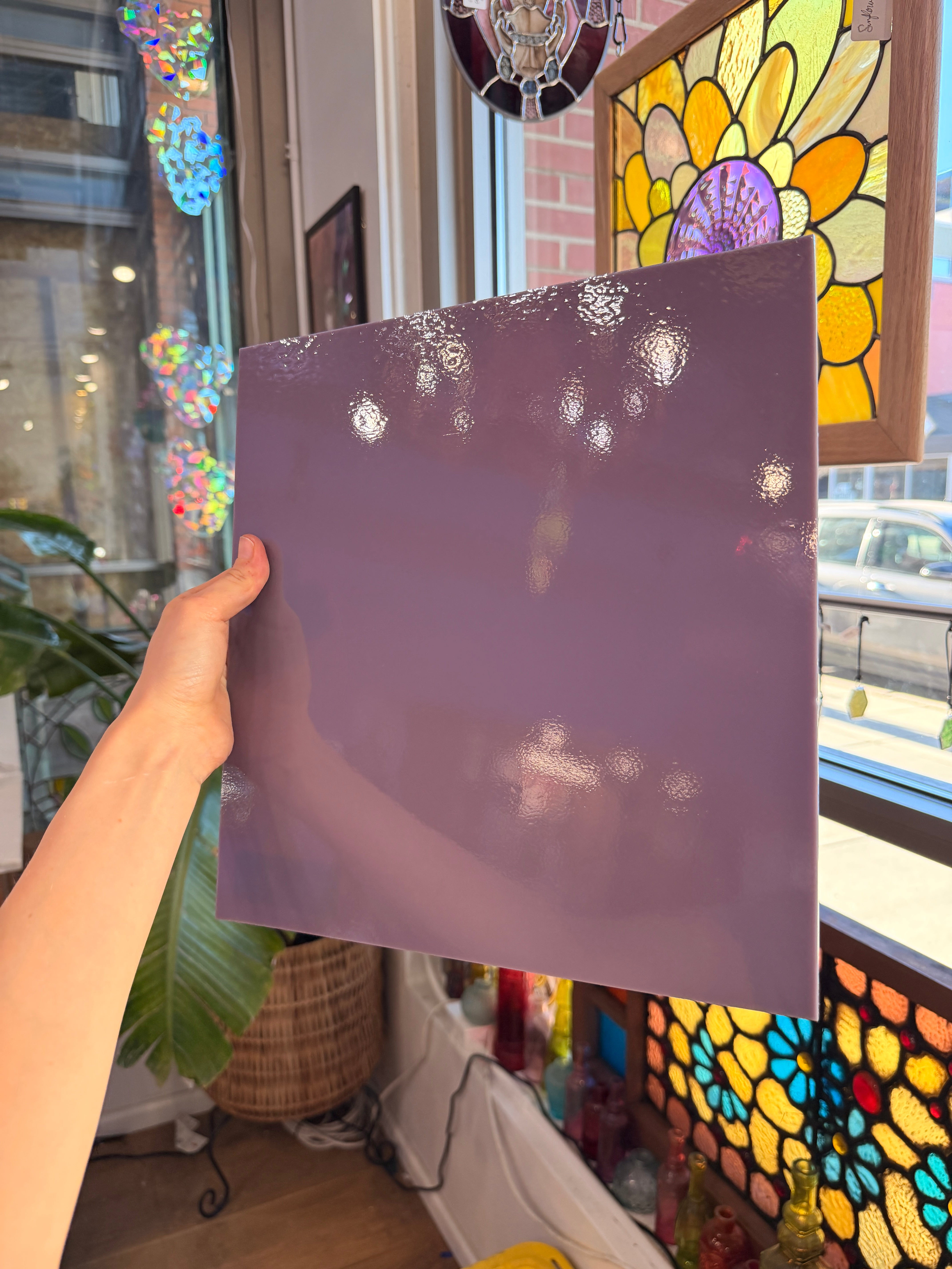 Lilac Opalescent Oceanside Fusible 96 COE (OGT 240.74F) Sheet Glass Colorado Glassworks