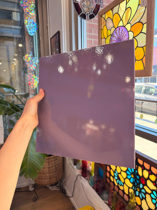 Lilac Opalescent Oceanside Fusible 96 COE (OGT 240.74F) Sheet Glass Colorado Glassworks