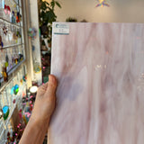Pale Purple/White Oceanside Fusible 96 COE (OGT 347.1F) Sheet Glass Colorado Glassworks
