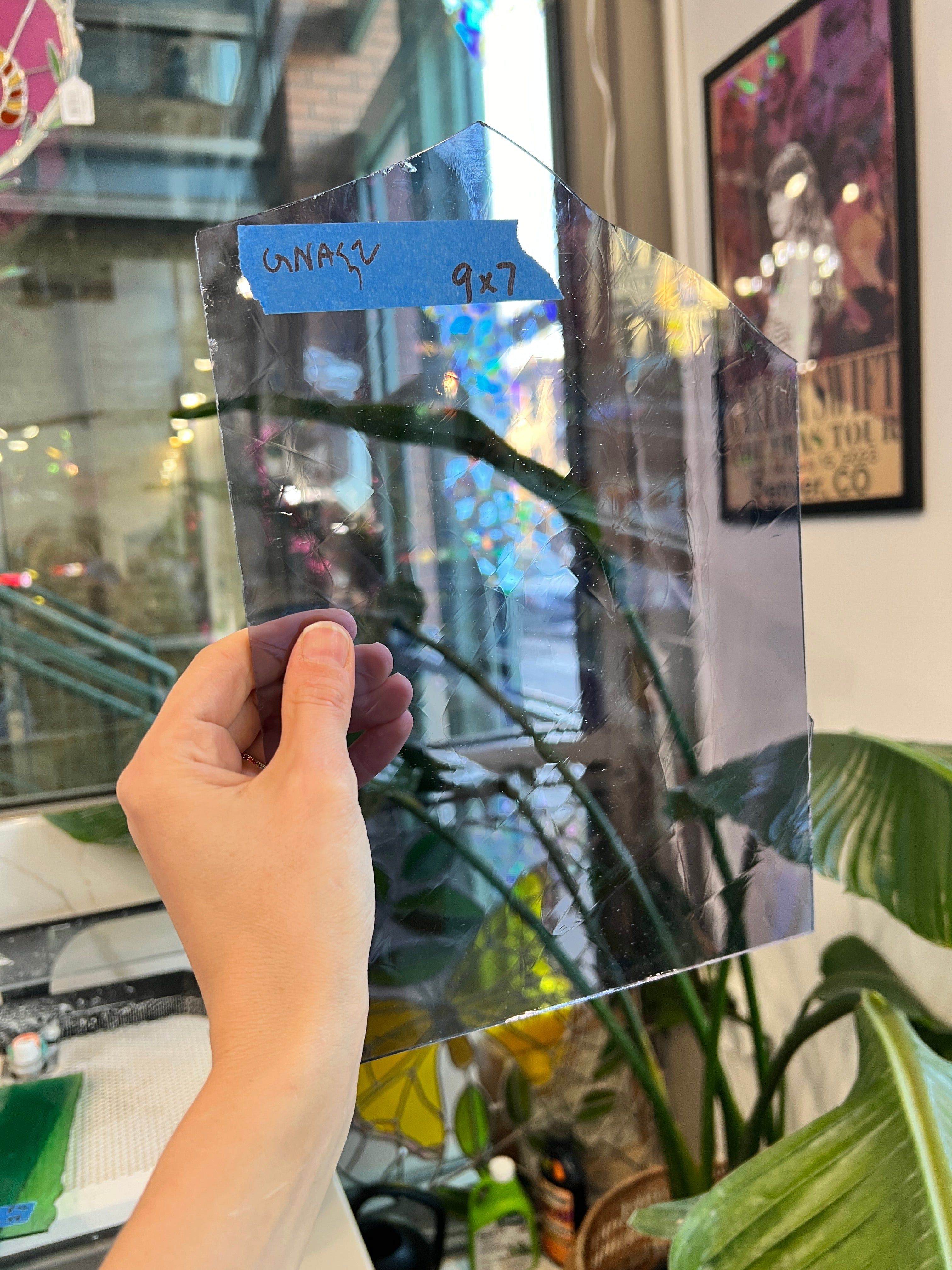 Transparent Purple Vintage GNA Sheet Glass Colorado Glassworks