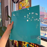 Turquoise Green Opalescent Oceanside Fusible 96 COE (OGT 223.72F) Sheet Glass Colorado Glassworks