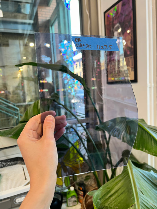 Transparent Purple Vintage GNA Sheet Glass Colorado Glassworks