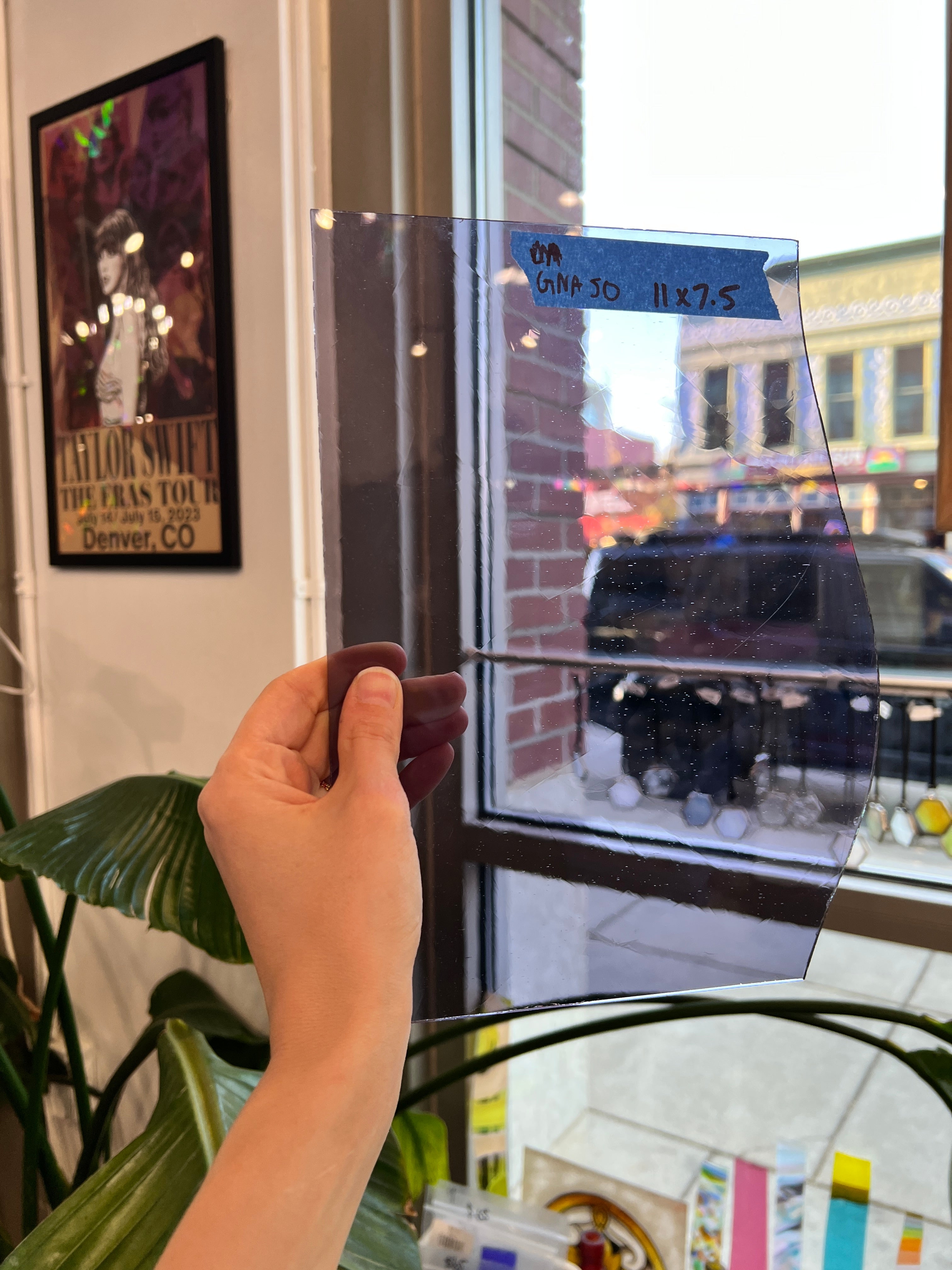 Transparent Purple Vintage GNA Sheet Glass Colorado Glassworks GNA50 (11x7.5in)