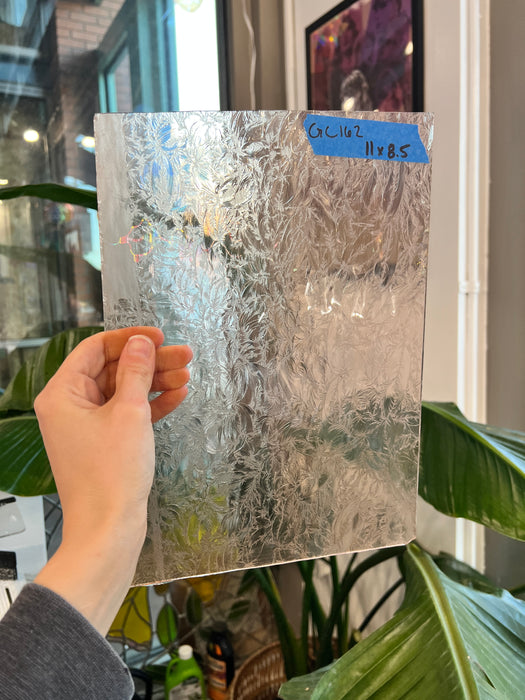 Vintage Light Pink Glue Chip Sheet Glass Glue Chip