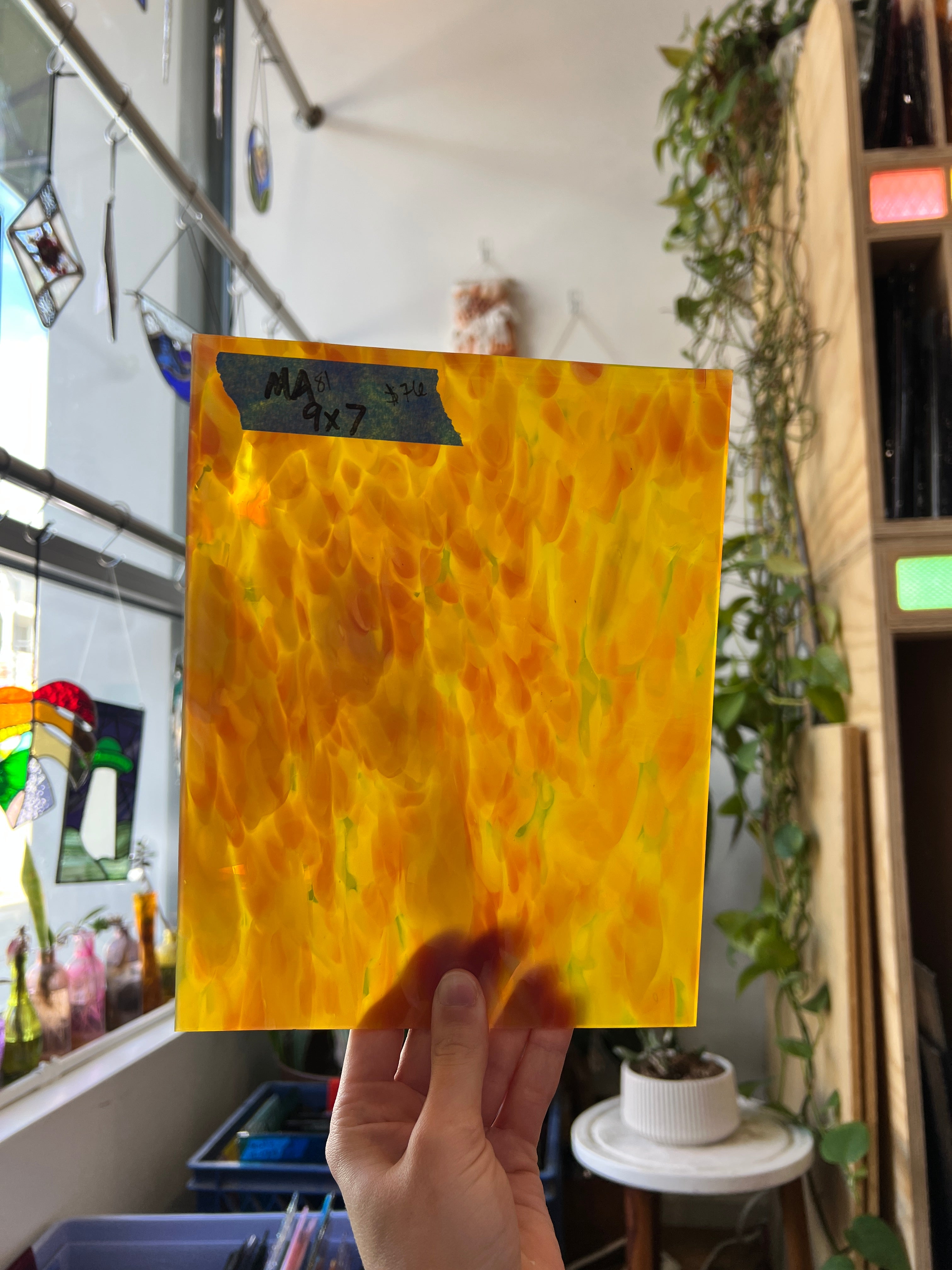 Strawberry Lemonade COGW by Monarch Glass Sheet Glass Colorado Glass Works