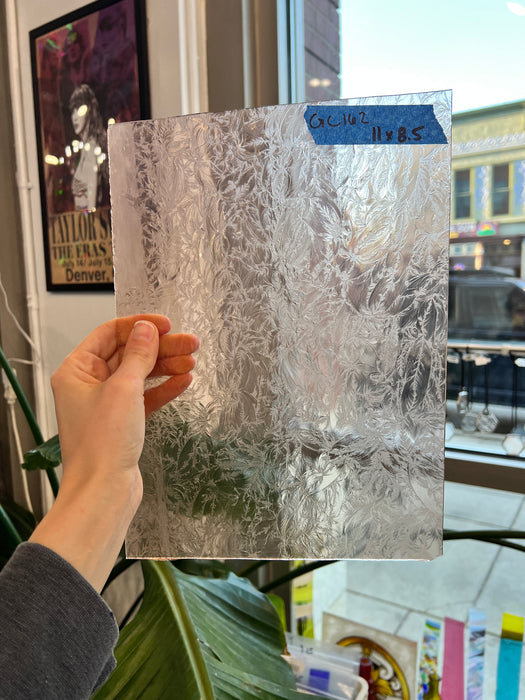 Vintage Light Pink Glue Chip Sheet Glass Glue Chip GC162 (11x8.5in)