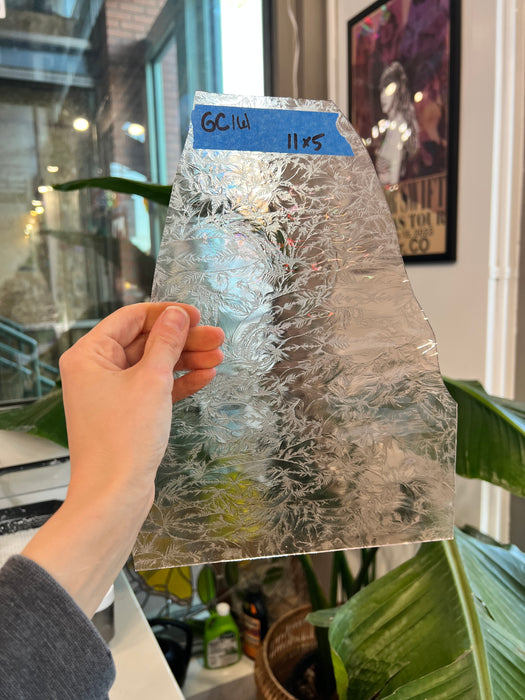 Vintage Light Pink Glue Chip Sheet Glass Glue Chip GC161 (11x5in)