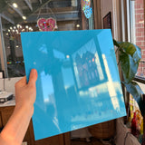 Turquoise Blue Opalescent Oceanside Fusible 96 COE (OGT 233.74F) Sheet Glass Colorado Glassworks