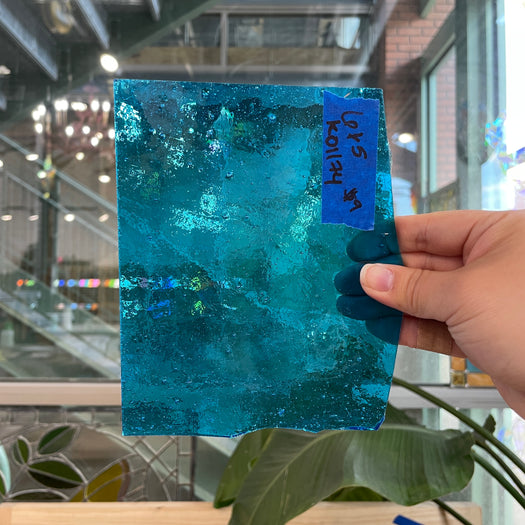 Sky Blue Transparent Kokomo Sheet Glass Colorado Glassworks