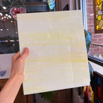 White/Yellow Oceanside Fusible 96 COE (OGT 365.1F) Sheet Glass Colorado Glassworks