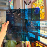 Deep Steel/Sky Blue Waterglass Oceanside Fusible 96 COE (OGT 433.1WF) Sheet Glass Colorado Glassworks