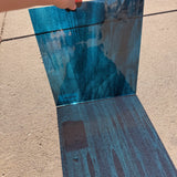 Deep Steel/Sky Blue Waterglass Oceanside Fusible 96 COE (OGT 433.1WF) Sheet Glass Colorado Glassworks
