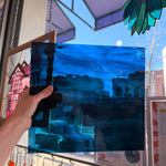 Deep Steel/Sky Blue Waterglass Oceanside Fusible 96 COE (OGT 433.1WF) Sheet Glass Colorado Glassworks