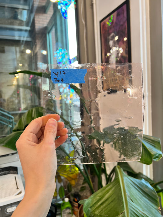 Light Pink Seedy Spectrum Sheet Glass Colorado Glassworks SP17 (7x7in)