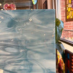 Steel Blue/White Oceanside Fusible 96 COE (OGT 838.74F) Sheet Glass Colorado Glassworks
