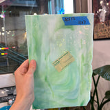 Vintage Blue Green White Mixed AC Fischer Sheet Glass Colorado Glassworks ACF52 (11x7in)