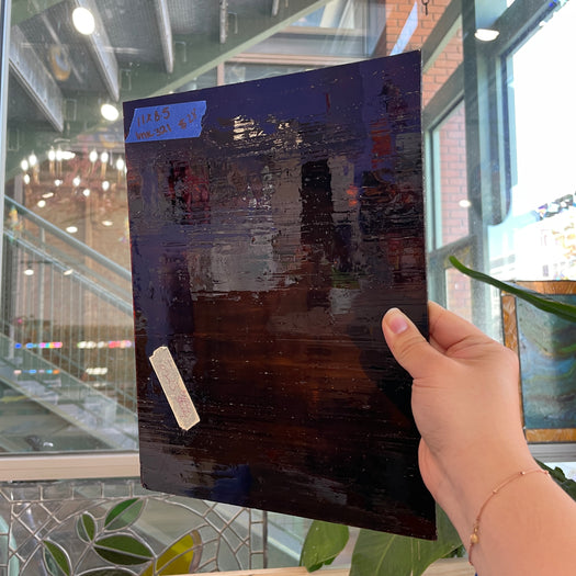 Root Beer Brown Transparent Sheet Glass Colorado Glassworks