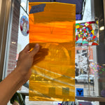 Lamberts Mouth Blown Orange Wispy Specality Sheet Sheet Glass Colorado Glassworks   