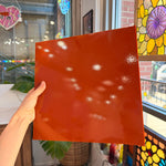 Terra Cotta Opalescent Oceanside Fusible 96 COE (OGT 215.72F) Sheet Glass Colorado Glassworks