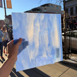White/Light Blue Oceanside Fusible 96 COE (OGT 335.2F) Sheet Glass Colorado Glassworks
