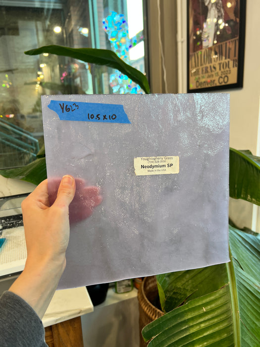 Neodymium Stipple Youghiogheny Sheet Glass Colorado Glassworks