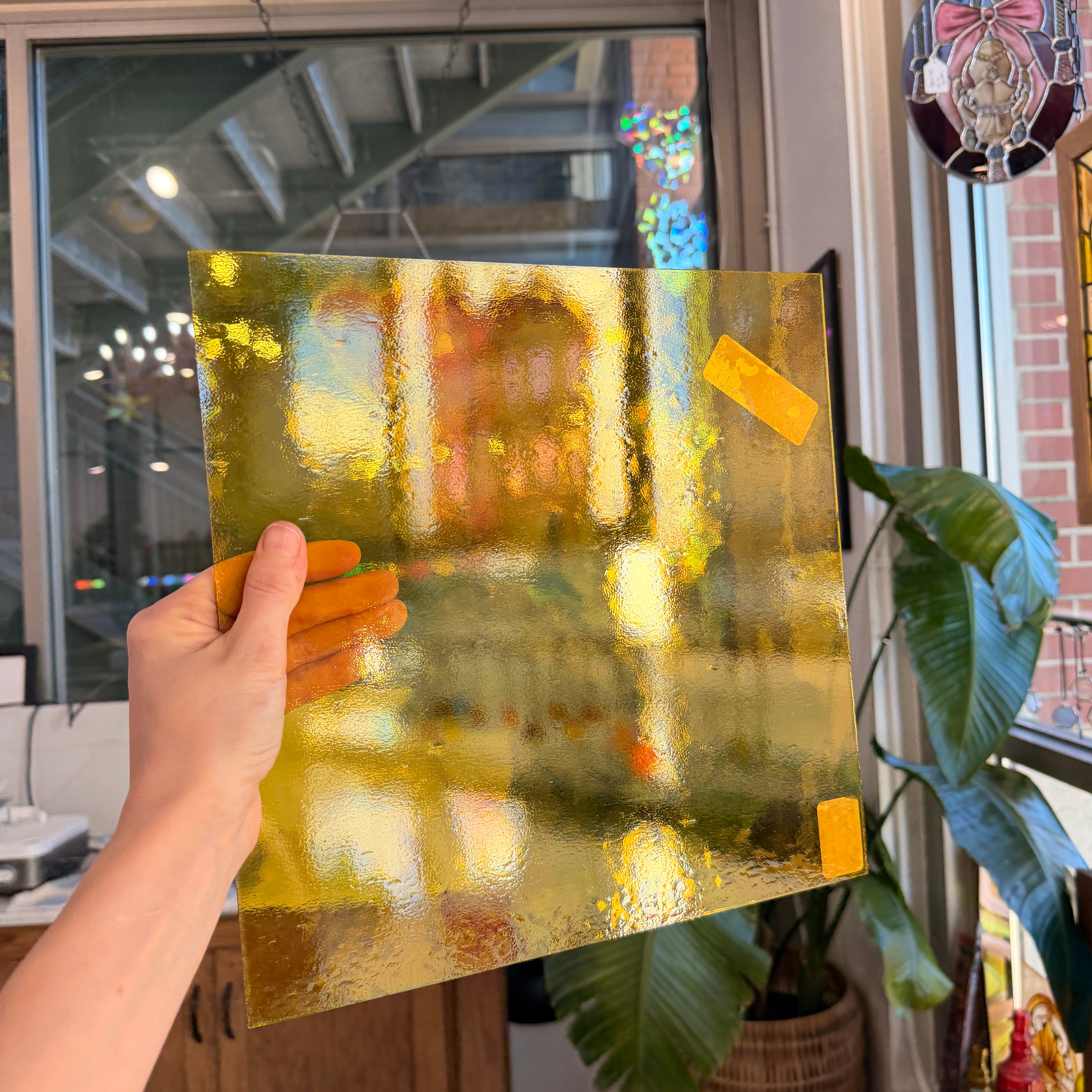 Yellow Transparent Oceanside Fusible 96 COE (OGT 161F) Sheet Glass Colorado Glassworks