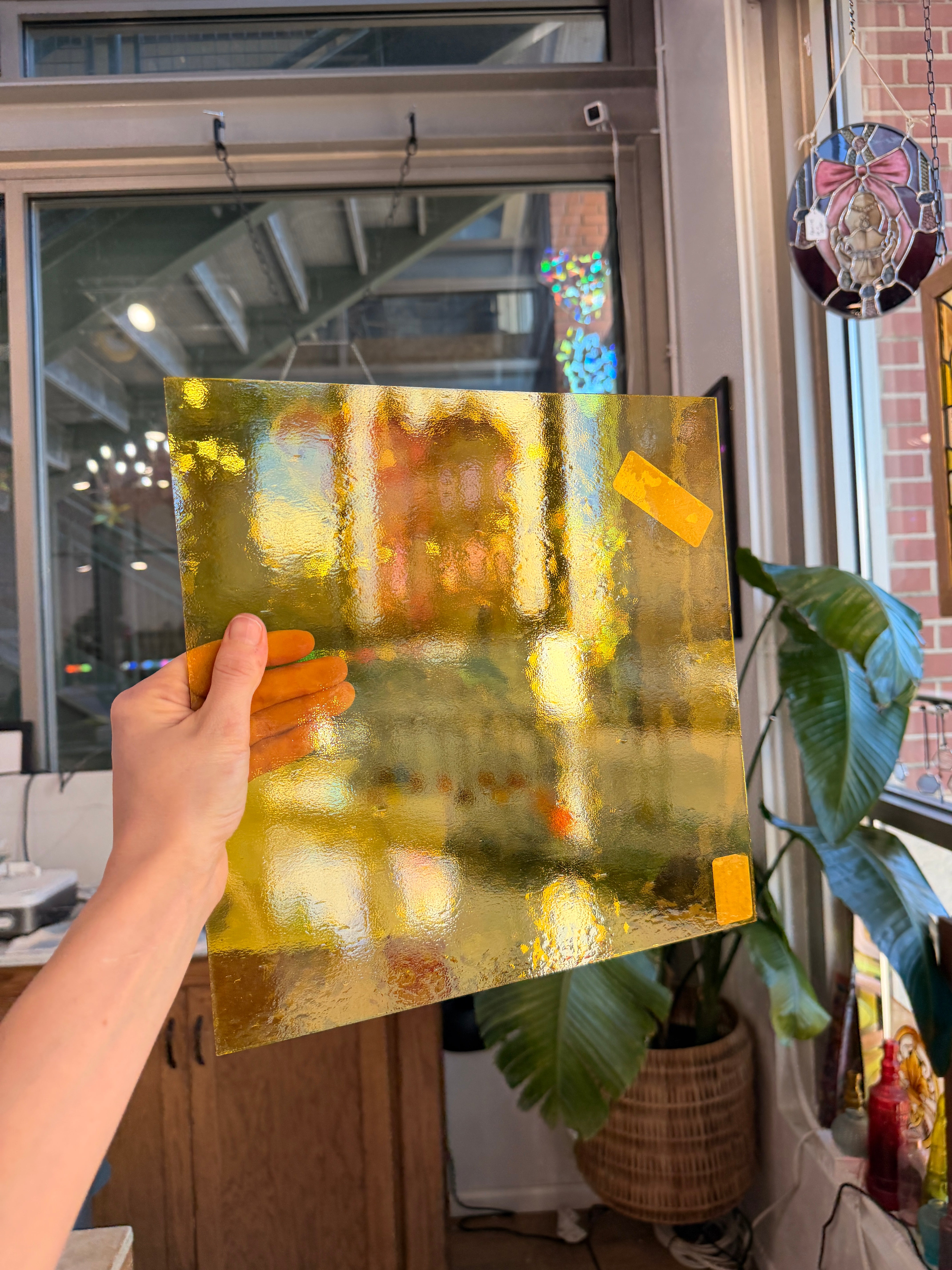 Yellow Transparent Oceanside Fusible 96 COE (OGT 161F) Sheet Glass Colorado Glassworks