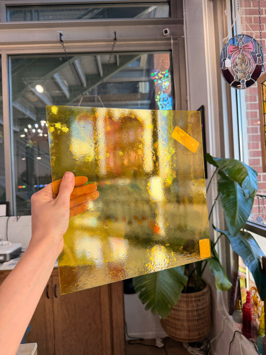 Yellow Transparent Oceanside Fusible 96 COE (OGT 161F) Sheet Glass Colorado Glassworks