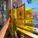 Yellow Transparent Oceanside Fusible 96 COE (OGT 161F) Sheet Glass Colorado Glassworks