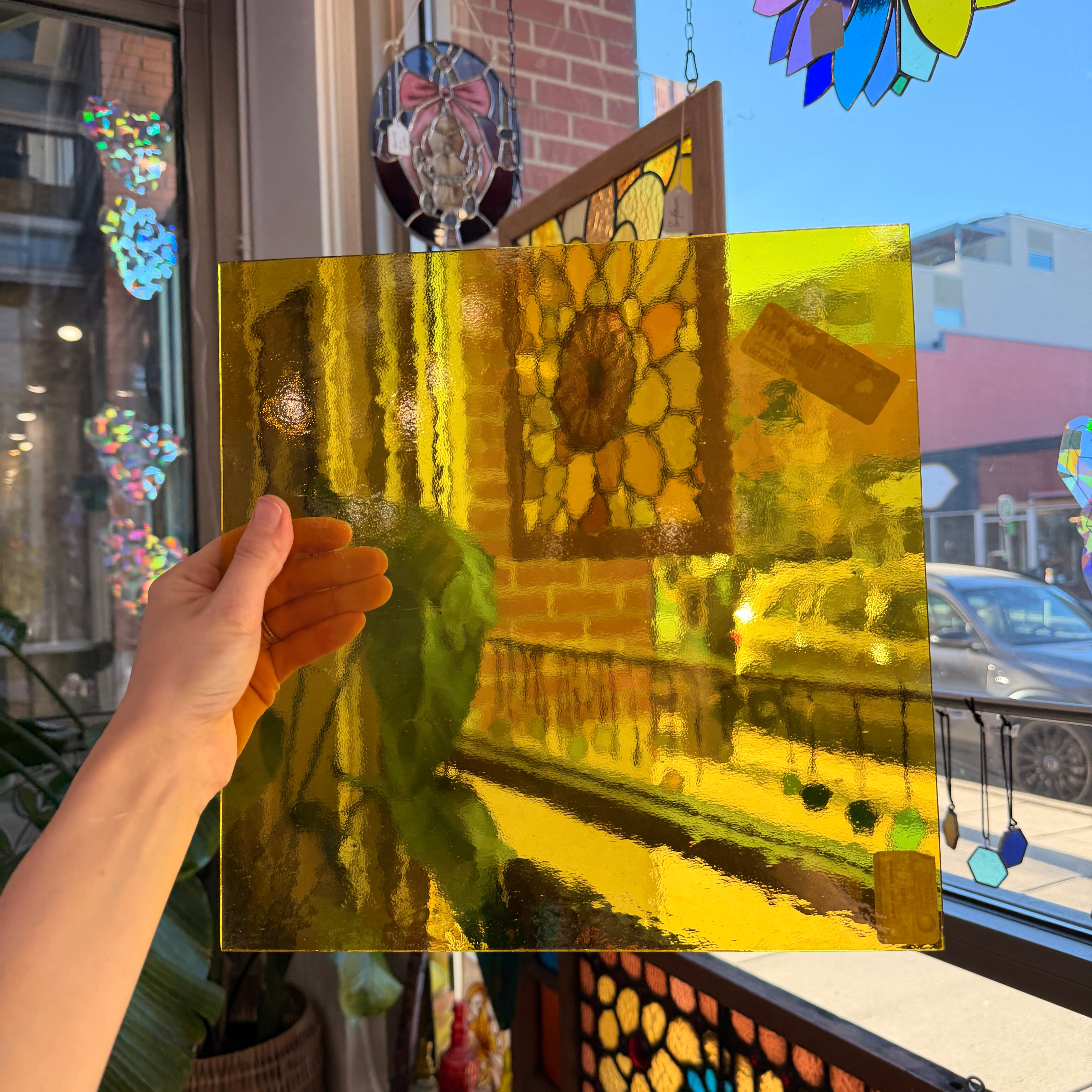 Yellow Transparent Oceanside Fusible 96 COE (OGT 161F) Sheet Glass Colorado Glassworks