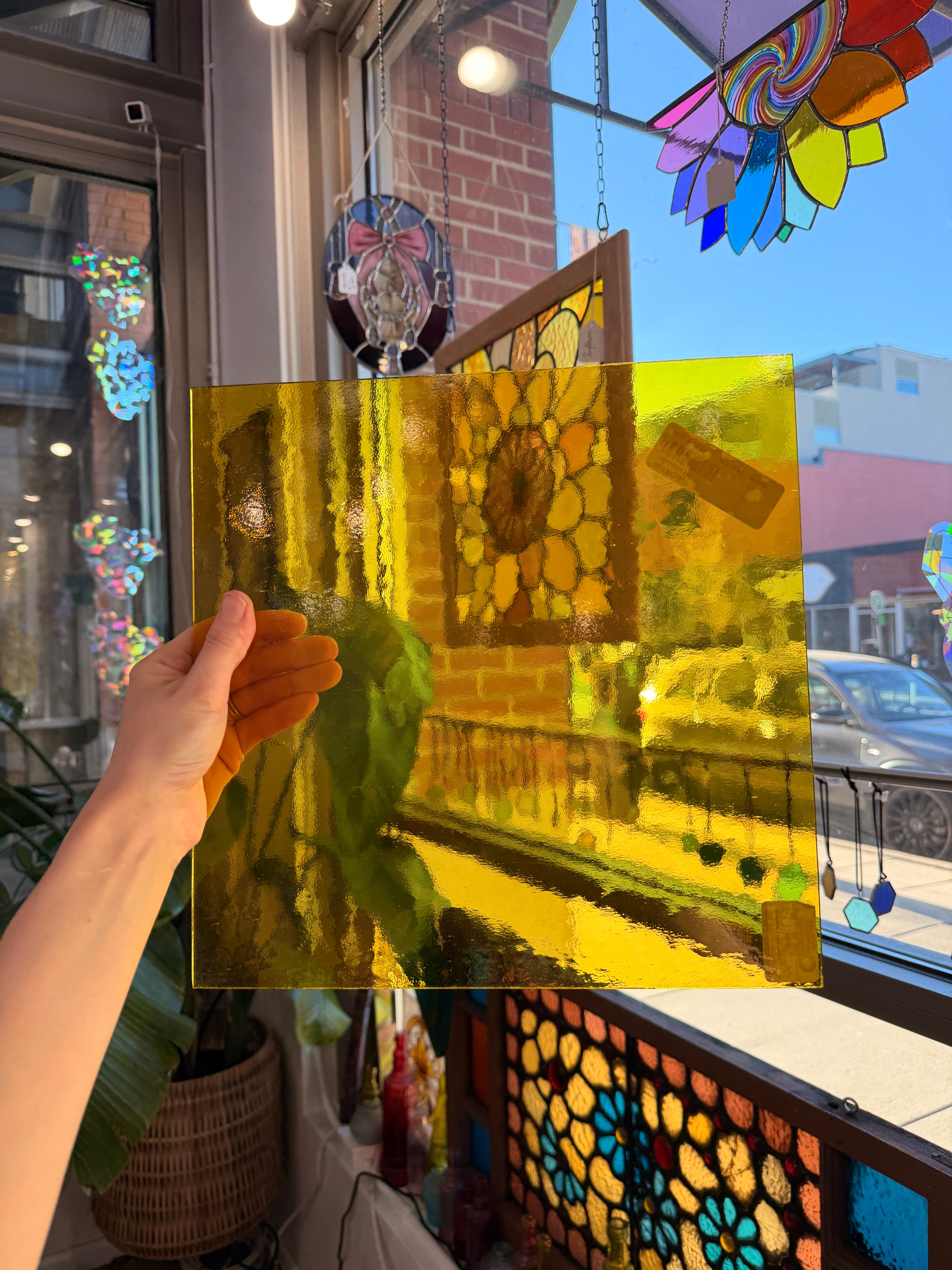 Yellow Transparent Oceanside Fusible 96 COE (OGT 161F) Sheet Glass Colorado Glassworks