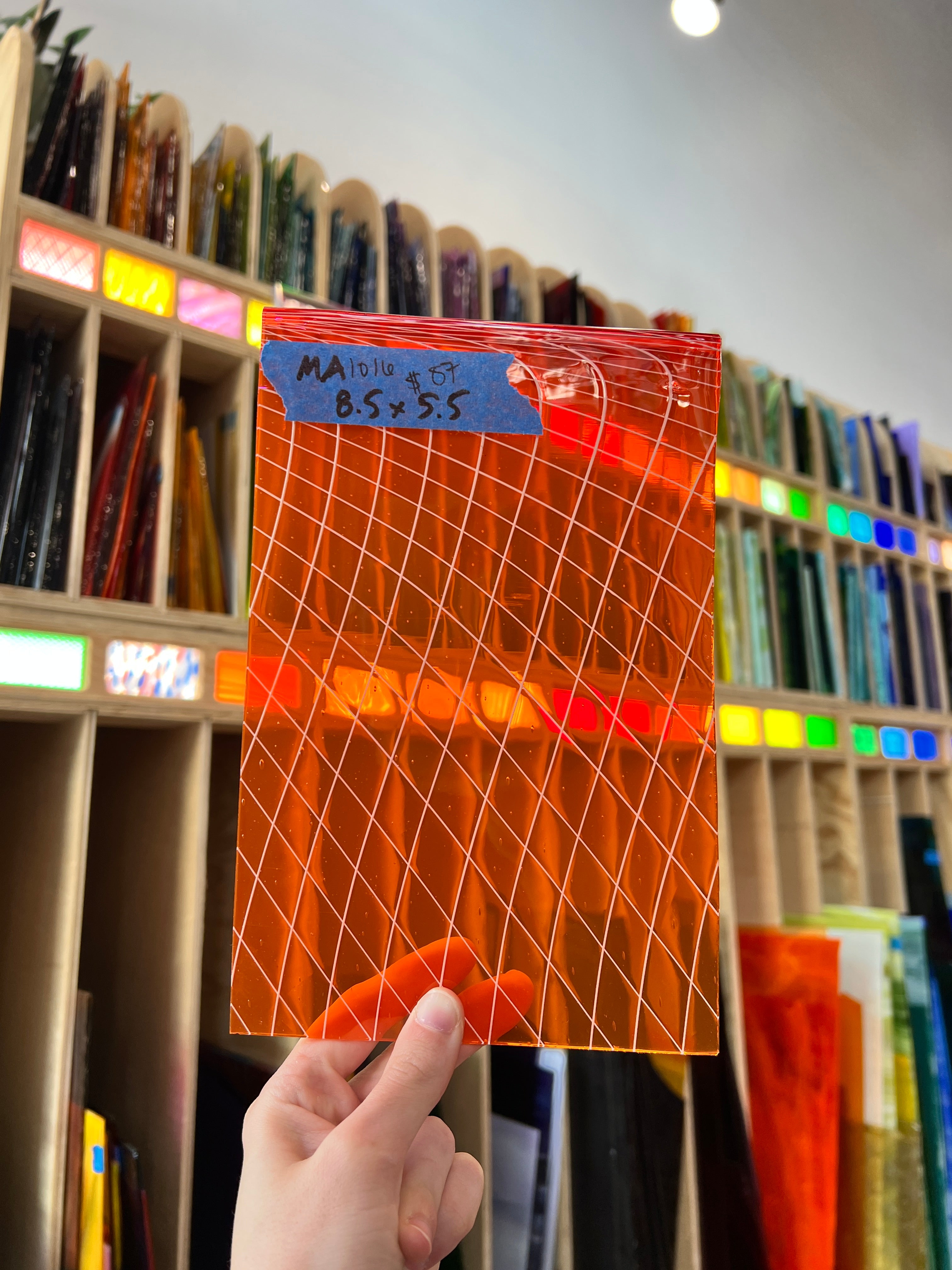 Lady Marmalade COGW by Monarch Glass Sheet Glass Colorado Glass Works MA1016 (8.5x5.5in)