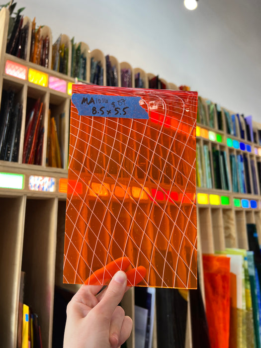 Lady Marmalade COGW by Monarch Glass Sheet Glass Colorado Glass Works MA1016 (8.5x5.5in)