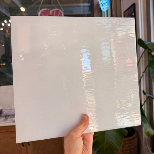 White Waterglass Opal Oceanside Fusible 96 COE (OGT 200.91WF) Sheet Glass Colorado Glassworks