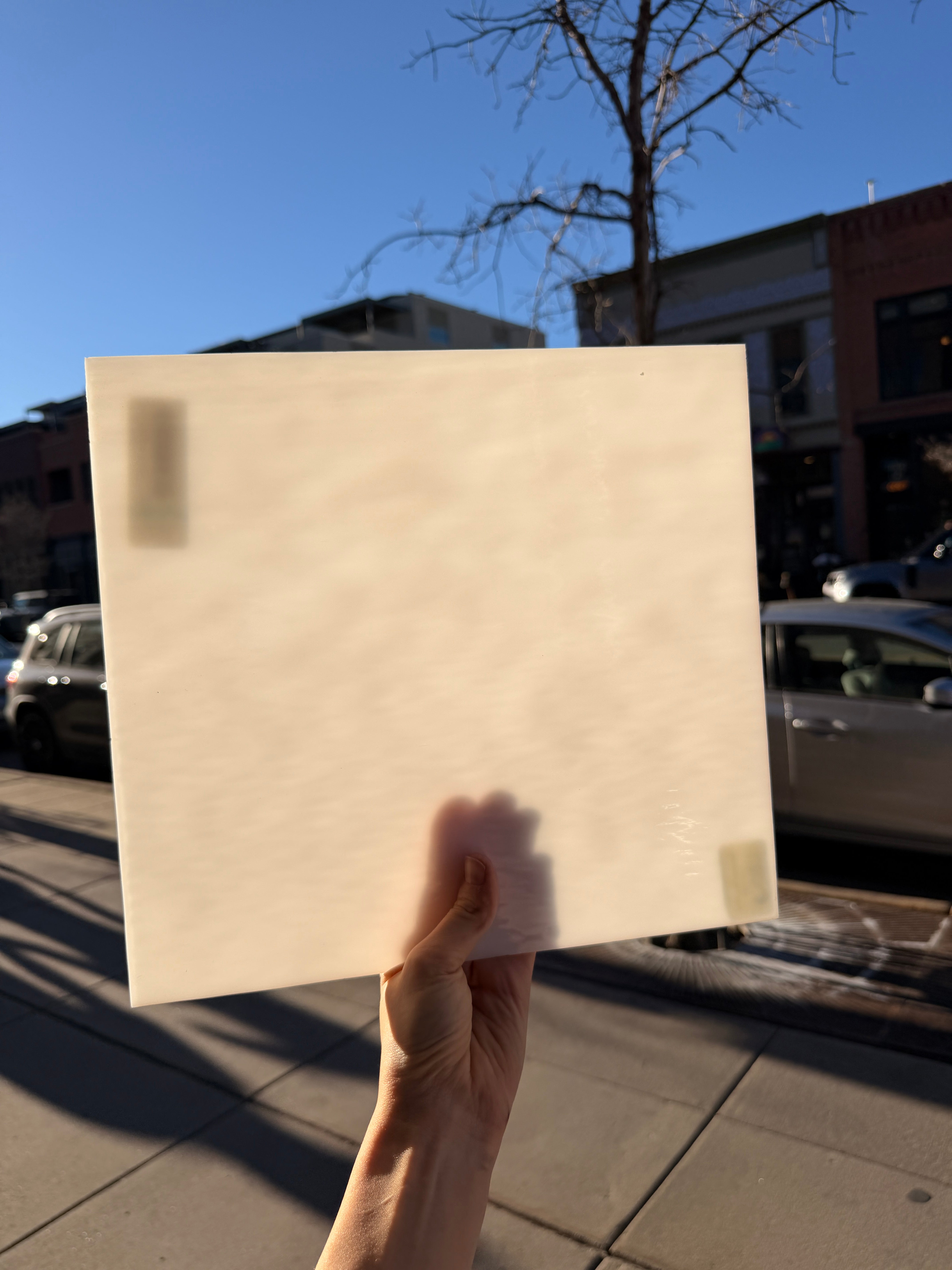 White Waterglass Opal Oceanside Fusible 96 COE (OGT 200.91WF) Sheet Glass Colorado Glassworks