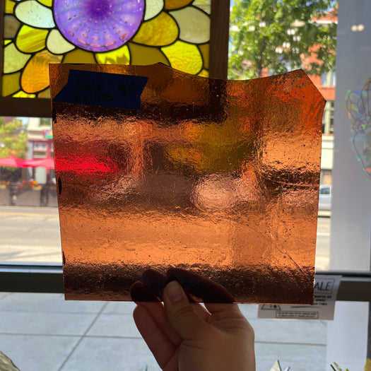 Brown Transparent Kokomo Sheet Glass Colorado Glassworks