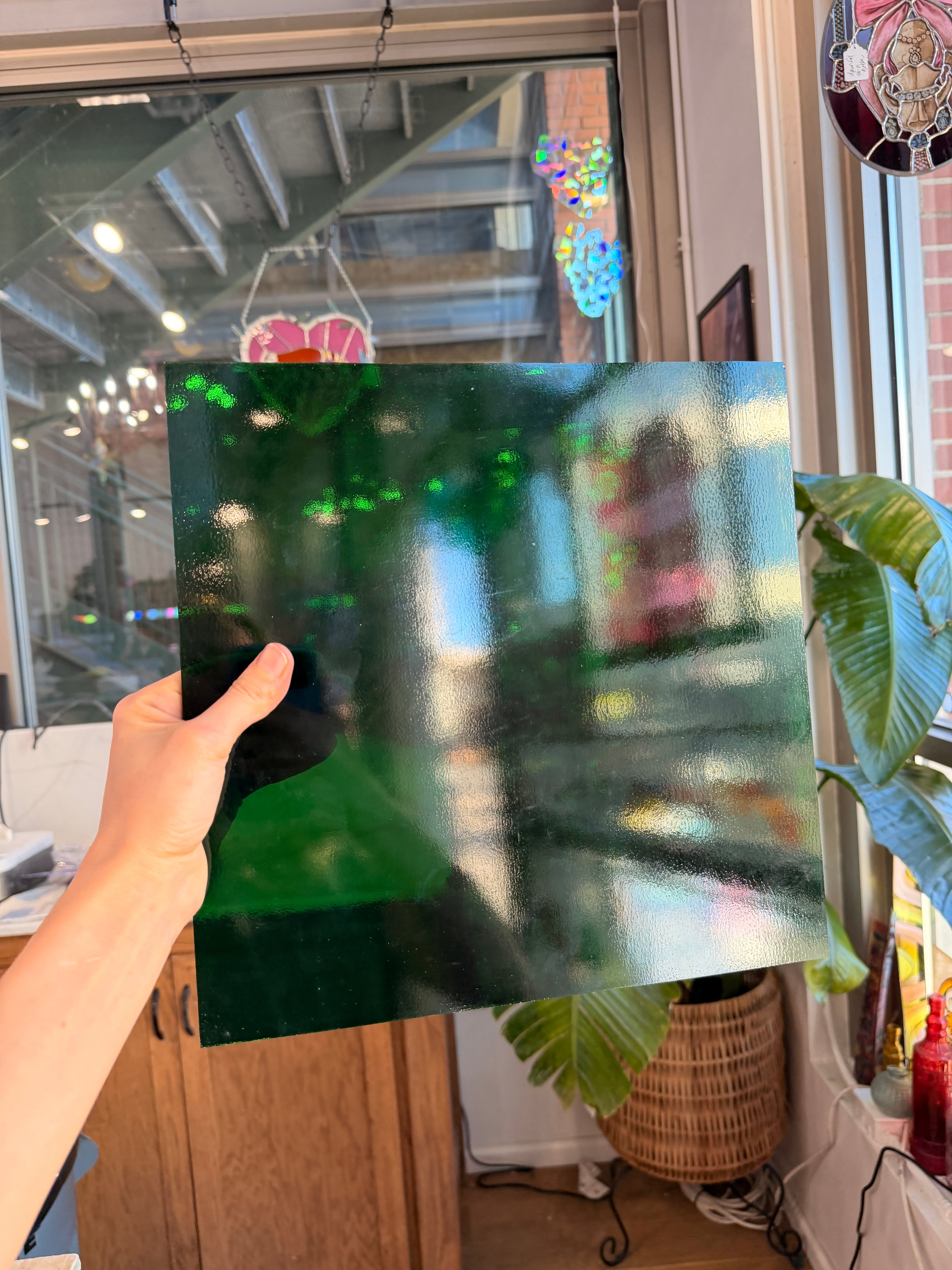 Dark Green Transparent Oceanside Fusible 96 COE (OGT 125F) Sheet Glass Colorado Glassworks