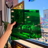 Dark Green Transparent Oceanside Fusible 96 COE (OGT 125F) Sheet Glass Colorado Glassworks