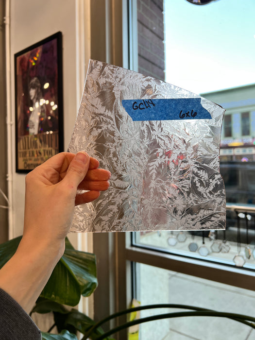 Vintage Light Pink Glue Chip Sheet Glass Glue Chip