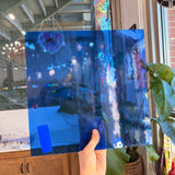 Light Blue Transparent Oceanside Fusible 96 COE (OGT 132F) Sheet Glass Colorado Glassworks