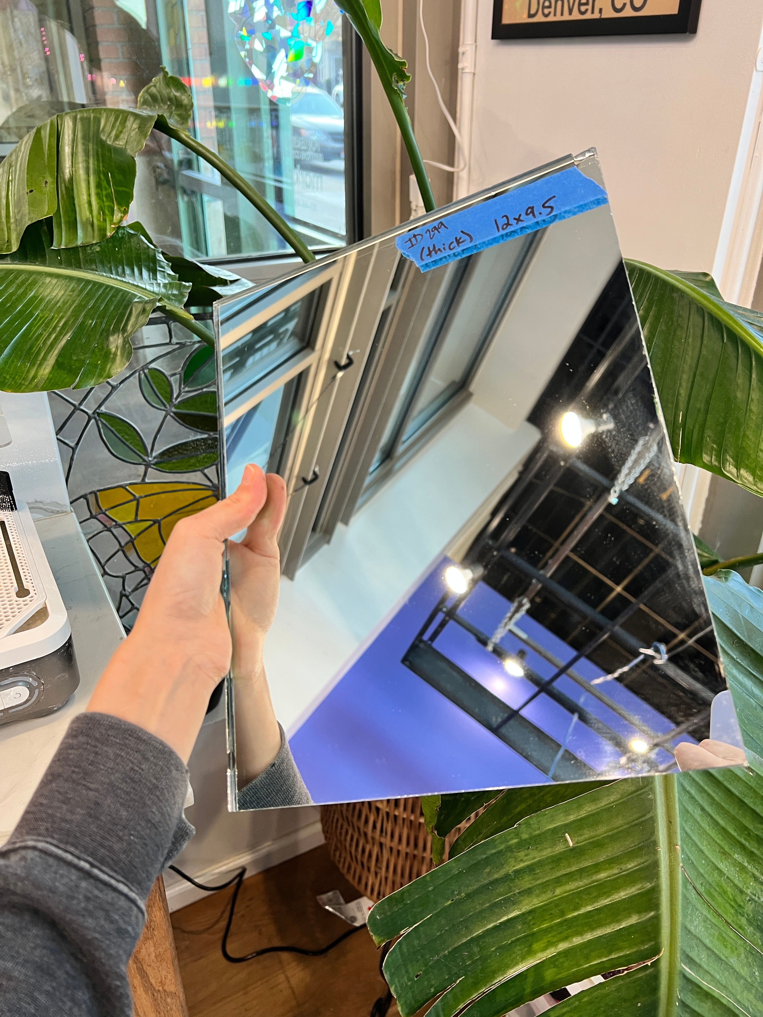 Thick Mirror Glass Sheet Glass Colorado Glassworks