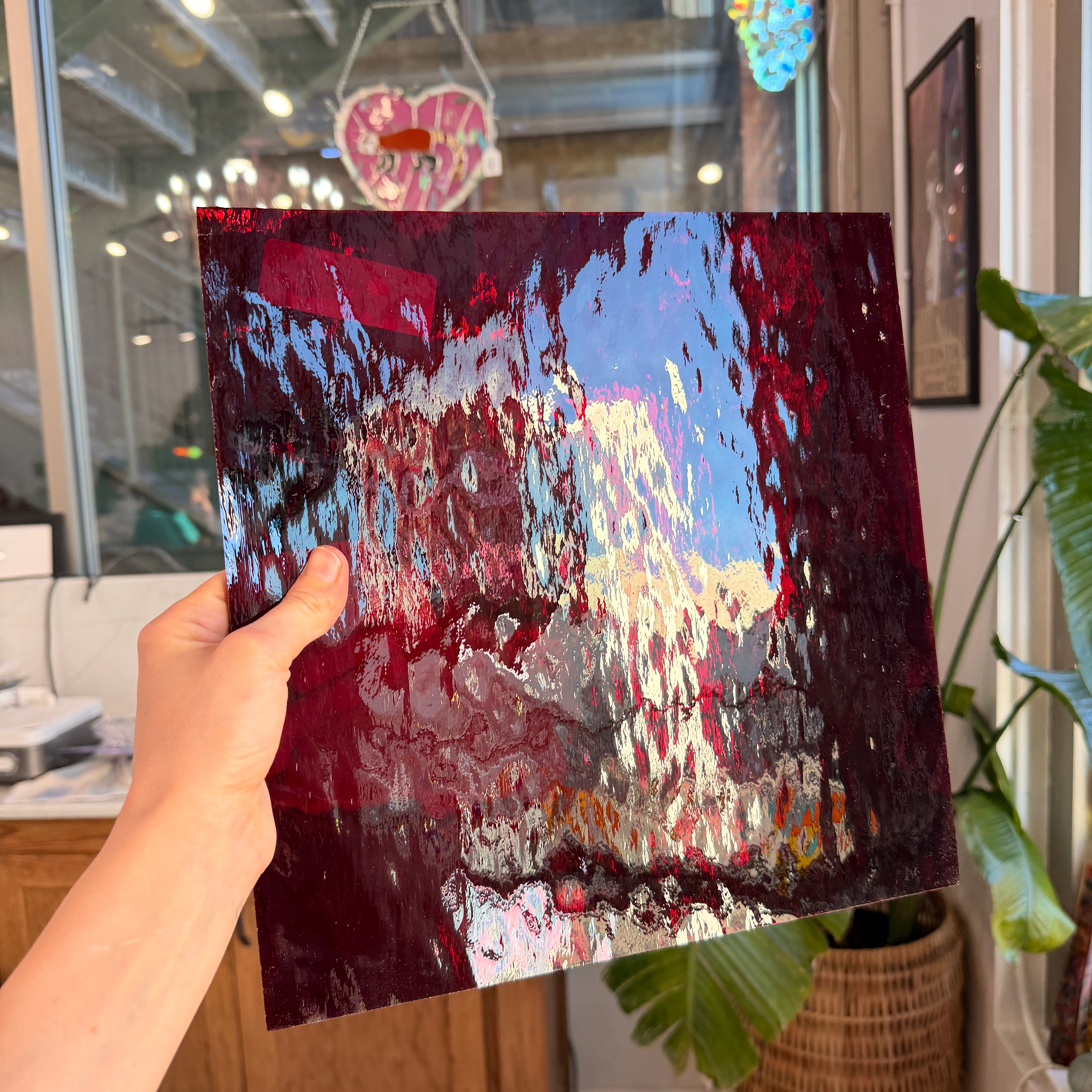 Ruby Red Waterglass Oceanside Fusible 96 COE (OGT 152WF) Sheet Glass Colorado Glassworks