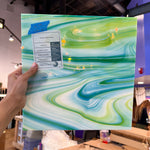 Lagoon Fusers Reserve Oceanside Fusible 96 COE (623-52S-F) Sheet Glass Colorado Glassworks OS-LAGOON-FR (12x12in)
