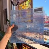Aqua-Rose Pearl Opal Oceanside Fusible 96 COE (OGT 6034.83CCF) Sheet Glass Colorado Glassworks