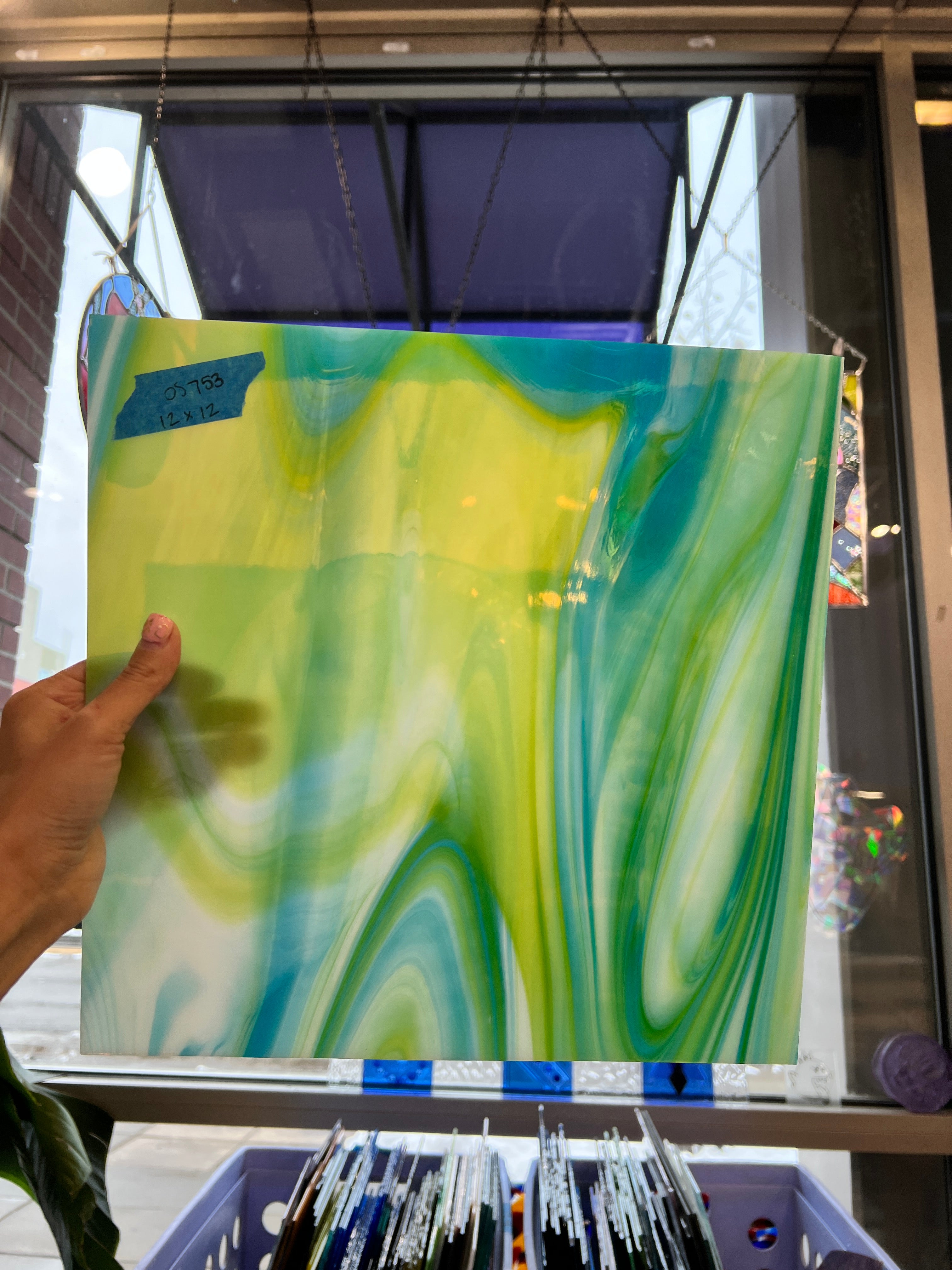 Lagoon Fusers Reserve Oceanside Fusible 96 COE (623-52S-F) Sheet Glass Colorado Glassworks